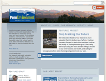 Tablet Screenshot of pennenvironmentcenter.org
